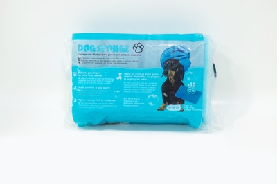 Одноразовые мыльные спонжи для мытья собак Dog Sponge 3767 фото